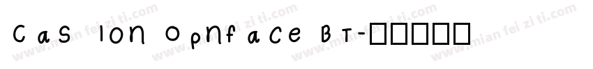 CaslonOpnface BT字体转换